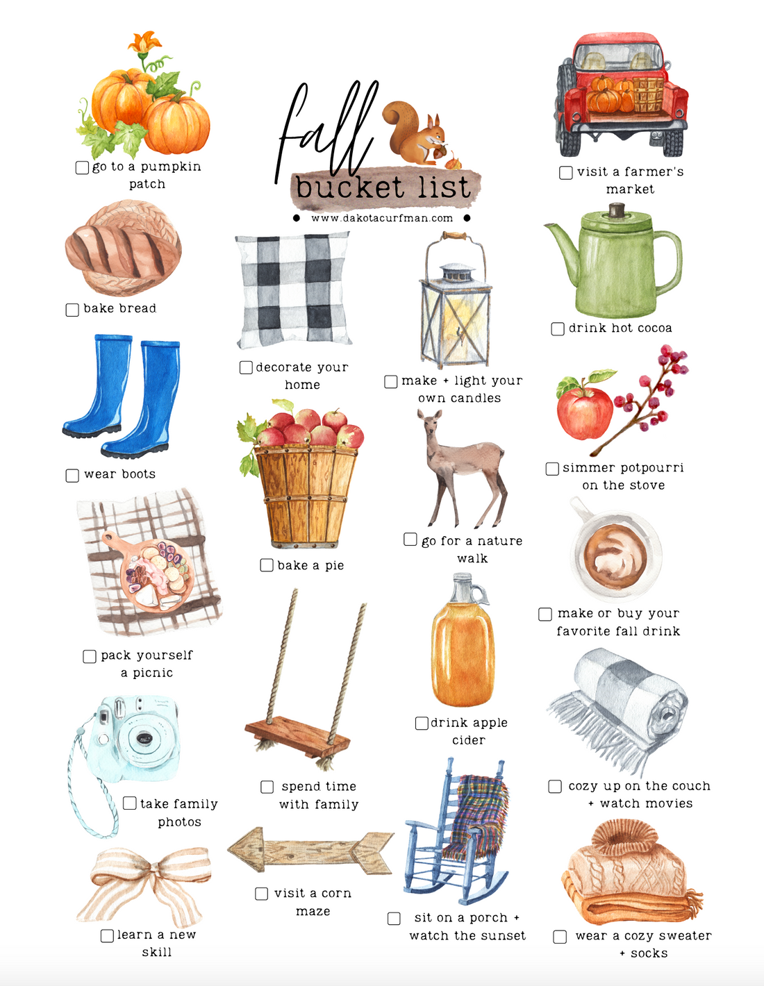Fall Bucketlist: 20 Things To Do This Fall