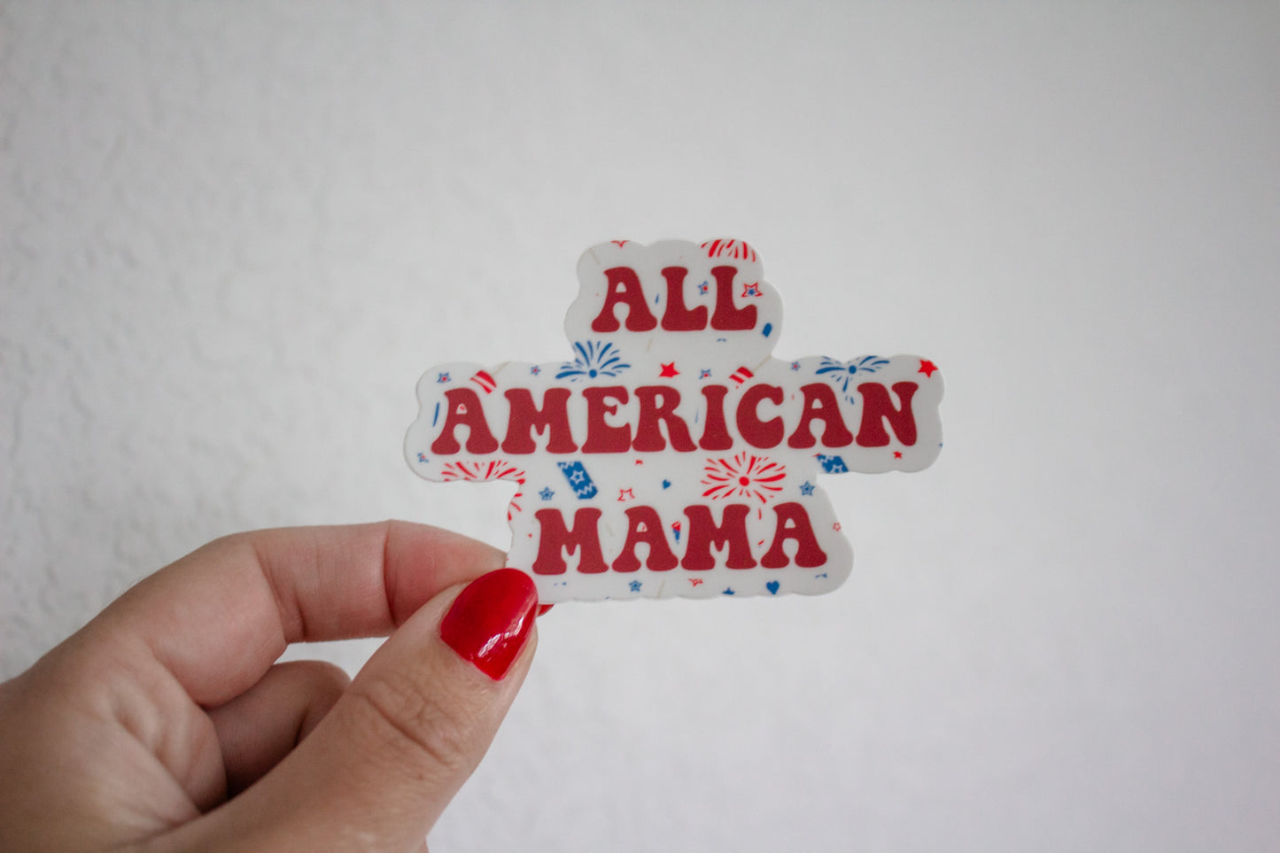 All American Mama Patriotic Sticker